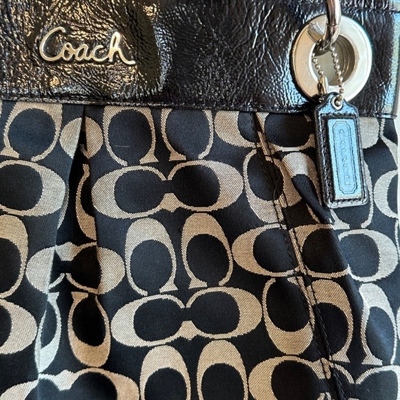 Coach Black Signature Monogram Cross Body or Shoulder Bag - Picture 1 of 15